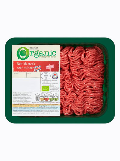 Tesco Organic Beef Steak Mince