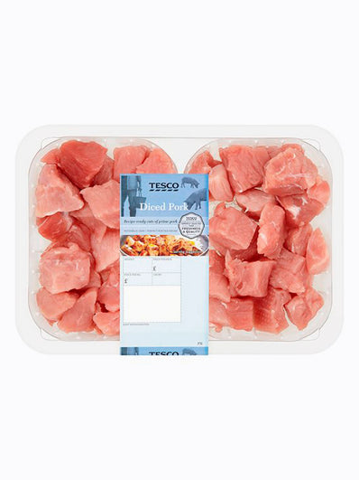 Tesco Fresh Diced Pork Topside