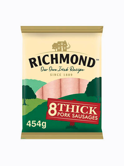Richmond 8 Thick Pork Sausages