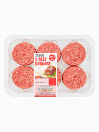 Tesco 6 Beef Burgers