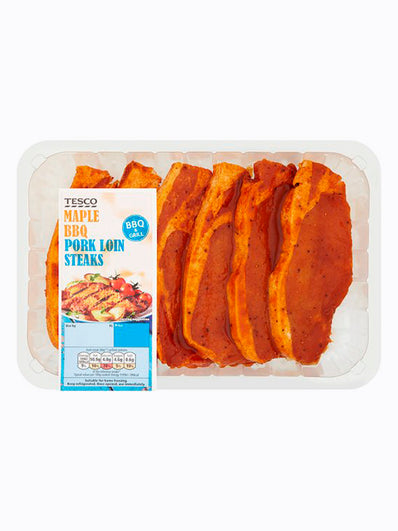 Tesco Bbq Maple Pork Loin Steaks